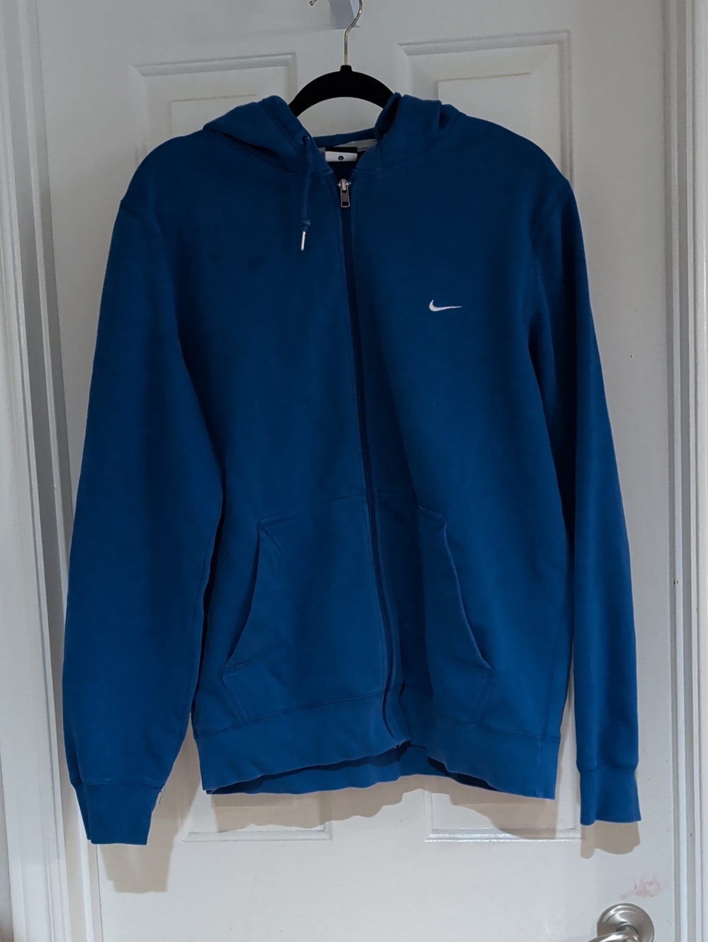 Nike Men's Royal Blue Full-Zip Hoodie Men's Large